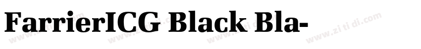 FarrierICG Black Bla字体转换
